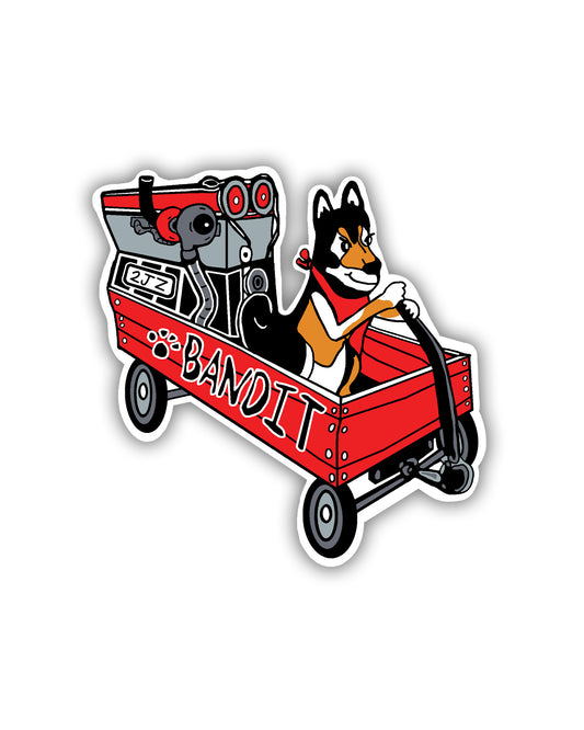 Wagon Vinyl Sticker